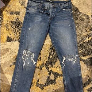 Vintage skinny high rise express jeans
